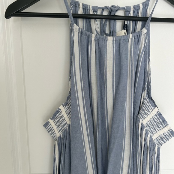 American Eagle Outfitters Cold Shoulder Striped Flowy Top - Picture 2 of 7